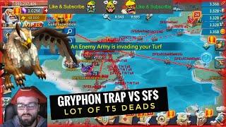 GRYPHON TRAP VS SF$ I DROPPED A GUILD 200 MILLION MIGHT WITH GRYPHON ONE PULL - Lords Mobile