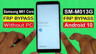 Samsung M01 Core FRP Bypass U3 Android 10  Samsung Galaxy M01 Core SM-M013F FRP latest security 