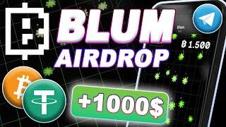 Blum Airdrop. Big Crypto Airdrop 2024  How to Farm Blum Points