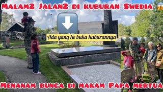 PERTAMA KALI MALAM2 JALAN2  DI KUBURAN ADA YANG KE BUKA KUBURANNYA‼️NYEKAR PAPA MERTUA