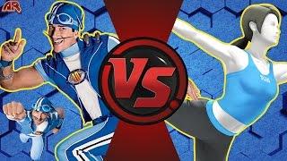 SPORTACUS vs WII FIT TRAINER Lazy Town vs Wii Fit Cartoon Fight Club Episode 170