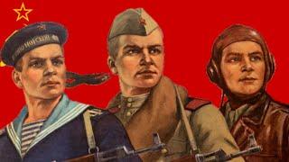 Попурри на темы армейских песен - Soviet Armed Forces Medley  English Lyrics