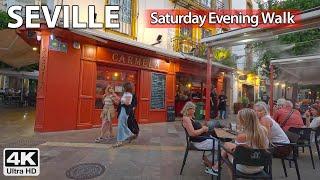 Saturday Evening in Seville4K Virtual Walking Tour Spain