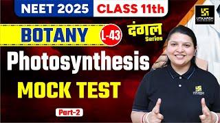 Class 11 Botany  Photosynthesis - Mock Test 2  NEET 2025  L-43  Radhika Maam