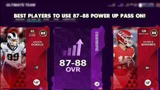 Best Players To Use 87-88 Power Up Pass On Madden 21 Ultimate Team