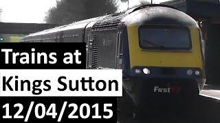 Trains at Kings Sutton Including First Great Western Diversions 12042015