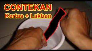 Cara Membuat Contekan dari kertas dan lakban  How to make cheat from paper and Tape