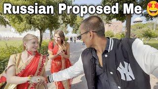 Russian Proposed Me In Taj Mahal   Propose A Cute Girl In Public Place 