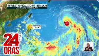 Bagyong Bebinca na nasa labas ng PAR lumakas at bumilis  24 Oras