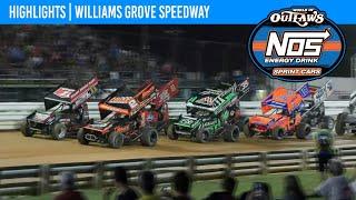 World of Outlaws NOS Energy Drink Sprint Cars  Williams Grove Speedway  July 26 2024  HIGHLIGHTS