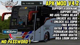 MOD APK BUSSID V4.2 TERBARU NO ADS SUPPORT KODENAME & OBB  BUS SIMULATOR INDONESIA MOD