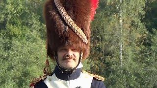 Napoleonische Kriege. Rekonstruktion der Schlacht von Borodino.