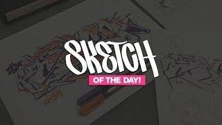 SKETCH OF THE DAY  GRAFFITI TUTORIAL SHARPIE X 123KLAN - GRAFFITI LANGUAGE