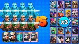 8 ARQUEROS MÁGICOS vs TODAS LAS CARTAS X3  Clash Royale