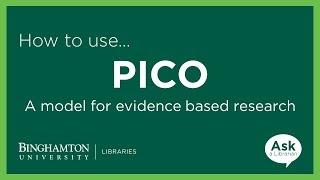 PICO A Model for Evidence Based Research