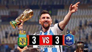 Argentina vs France 3-3  Extended Highlights And Goals  World Final 2022