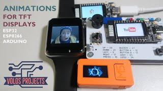 Making animation from GIF files for TFT screen ESP32 ESP8266  Arduino