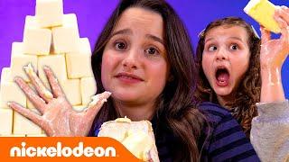 Annie & Hayleys Butter Stacking Challenge  + BONUS Mystery Meat Taste Test  #FunniestFridayEver