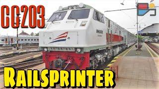 LOKOMOTIF CC203 si Pelari Cepat  RAILSPRINTER GE U20C Indonesia