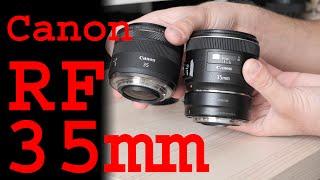 Canon RF 35mm f1.8 IS STM Macro vs. EF 35mm f2 IS USM lens review