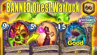 I Made Banned Quest Warlock Fun To Play And its Good At Whizbangs Workshop Mini-Set  Hearthstone