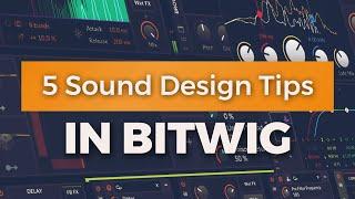 Bitwig Studio Tutorial  5 EASY Sound Design Tips 