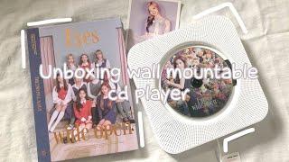 unboxing wall mountable cd player  kpopers need this  