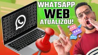 Como FIXAR MENSAGENS dentro das conversas no WHATSAPP WEB usando uma FUNÇÃO NATIVA