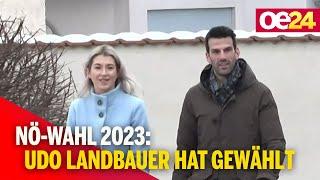 NÖ-Wahl 2023 Udo Landbauer hat gewählt