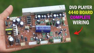 DVD Player 4440 Amplifier Board Complete Wiring in Hindi  DVD Amplifier Board Connection