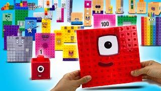 DIY Numberblocks 1 to 100 Snap Cubes Custom Set   Keiths Toy Box