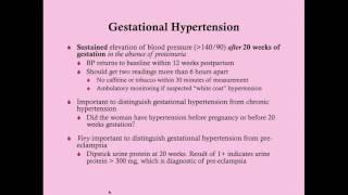 Gestational and Chronic Hypertension - CRASH Medical Review Series
