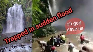 Sudden flood at Kakosang  Trapped in that situation  Be careful in rainy season at this waterfall