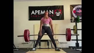 Powerful Beautiful Black Girl Deadlifts 485lbs ️