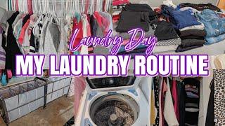 CLEAN WITH ME  MY LAUNDRY ROUTINE  SAHM CLEANING MOTIVATION  @MomLikely