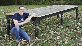 16 Foot 6 Legged Farm Table - Can he build it?