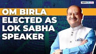 Om Birla Elected As New Lok Sabha Speaker NDA Wins Speaker Election I Lok Sabha Speaker News
