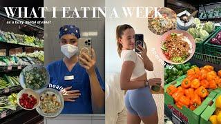 WHAT I EAT IN A WEEK as a busy dental student healthy & homemade meals