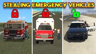 STEALING EMERGENCY VEHICLE FROM EVERY GTA  BEFORE GTA 6