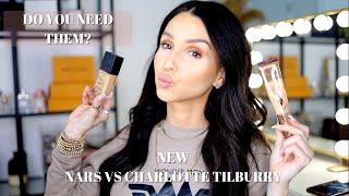 ARE THEY WORTH IT? WATCH BEFORE YOU BUY⎜FOUNDATION COMPARISON NEW NARS VS CHARLOTTE TILBURY