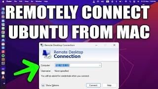 How To Remotely Connect Ubuntu From MAC Step by Step