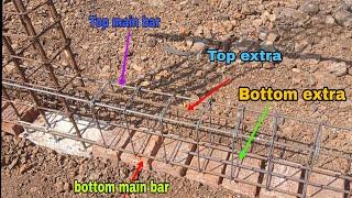 What is top extra  bottom extra bar in plinth beam