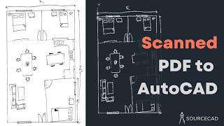 Convert scanned PDF and Image into DWG