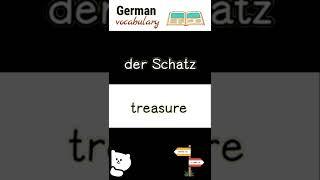 der Schatz treasure  German vocabulary