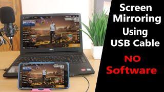 Android screen mirror to LaptopPC...Without any software...
