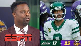 ESPNs Bart Scott slams Aaron Rodgers for throwing 3 picks as Jets fall to 2-3 against Vikings