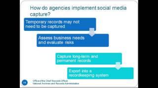 Guidance on Managing Social Media Records