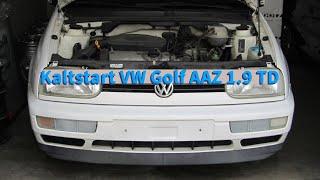 Bergung & Kaltstart VW Golf 3 AAZ nach 2 Jahren Standzeit.... Starting old VW Engine AAZ