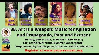 LIVESTREAM  3B. Art is a Weapon -- B. Bath Paul Mishler  J. Lonewolf Mario Cancel Luci Murphy