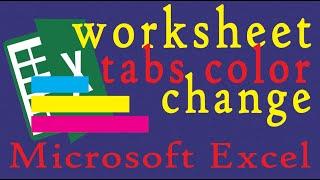 Set Multiple Color on Tab of Microsoft Excel File